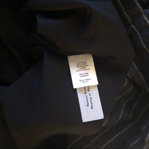 Madewell Asymmetrical Pinstriped Mini Skirt Sz 10 - Picture 7 of 7